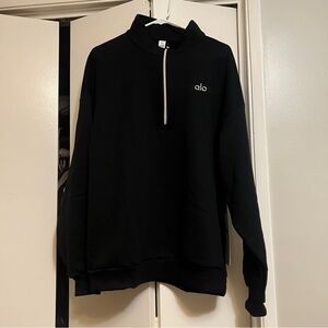 [ALO Yoga] Men's Black Zip-Up Pullover